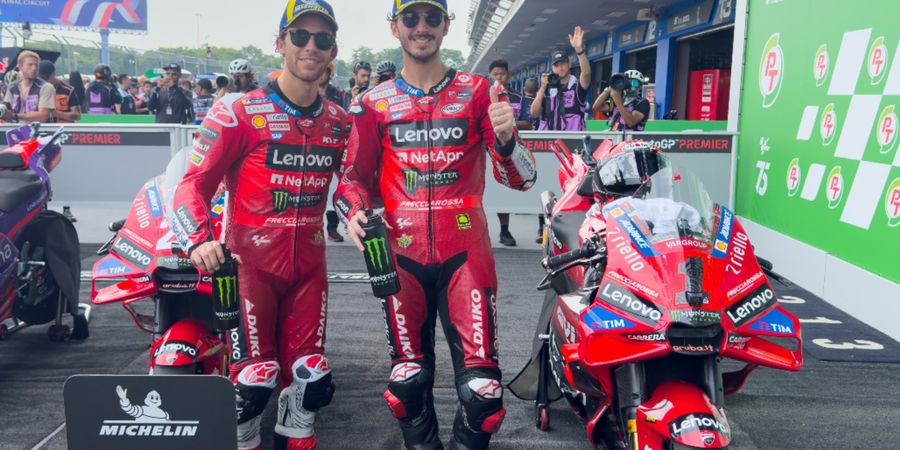 Starting Grid MotoGP Thailand 2024 - Ducati Lenovo Kuasai Start Depan, Fabio Quartararo Mengintai Marc Marquez