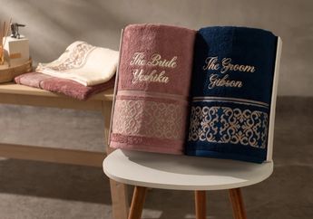 3 Rekomendasi Handuk Couple Mewah untuk Seserahan dengan Harga Terjangkau