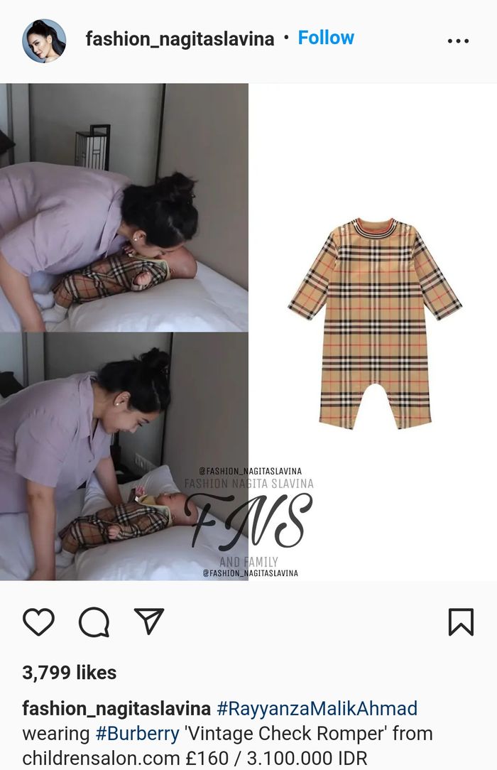  Harga romper Rayyanza Malik Ahmad 