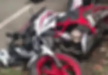 Tragis! Video Honda CB150R Remuk Dihajar Brio Sampai Terbalik 