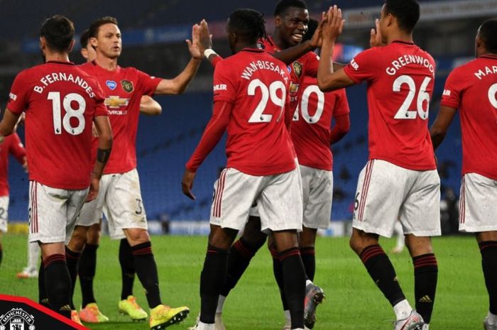 Manchester United meraih kemenangan 3-0 di kandang Brighton &amp; Hove Albion, AMEX Stadium, dalam lanjutan Liga Inggris, 30 Juni 2020.