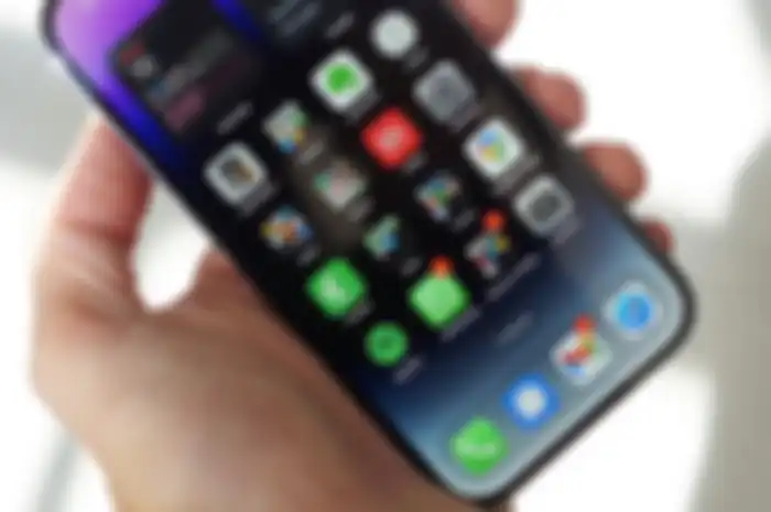 Layar iPhone 14 Pro.