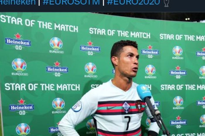 Bintang tim Portugal, Cristiano Ronaldo