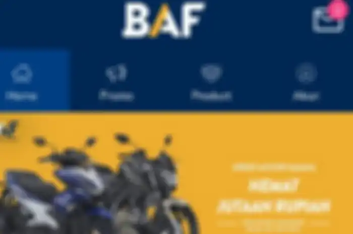 Kredit motor Yamaha di PT BAF.