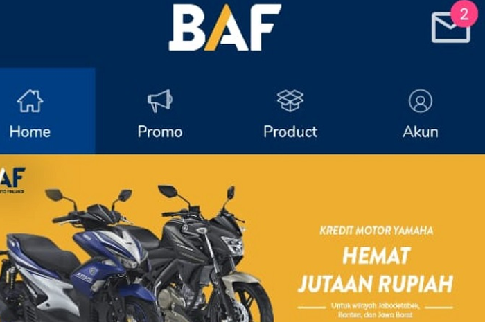 Kredit motor Yamaha di PT BAF.