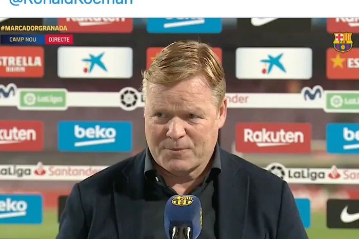 Pelatih Barcelona, Ronald Koeman.