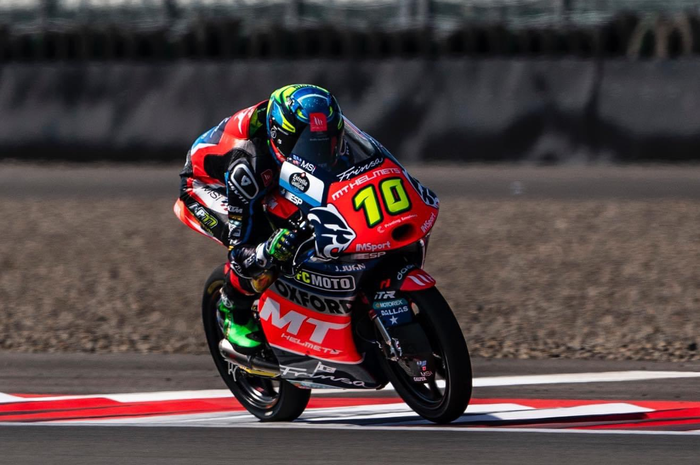 Hasil balap Moto3 Mandalika 2023, Diogo Moreira raih juara satu. Duet pembalap Indonesia finish segini.