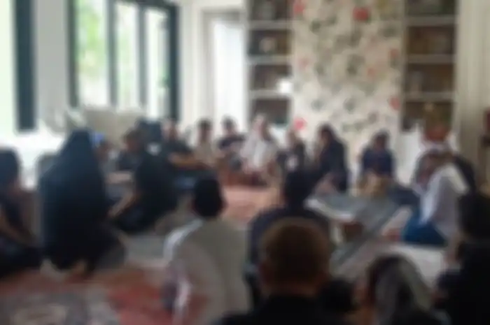 Suasana rumah duka di kediaman Bunga Citra Lestari di kawasan Pejaten Jakarta Selatan, Selasa (18/2/2020).