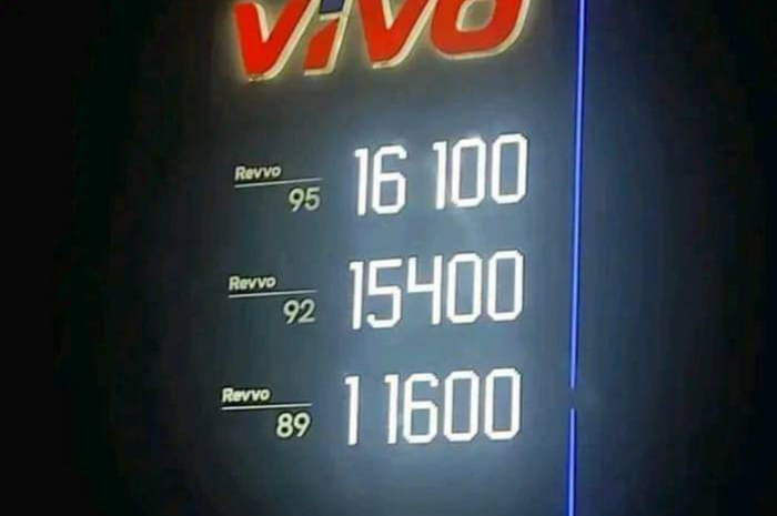 Harga Vivo Revvo 89 Rp 11.600 per liter lebih mahal dibanding Pertalite yang hanya Rp 10.000/liter