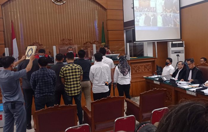 Saksi yang hadir dalam sidang Ferdy Sambo dan Putri Candrawathi di Ruang Sidang Utama, Pengadilan Negeri Jakarta Selatan, Selasa (8/11/2022).