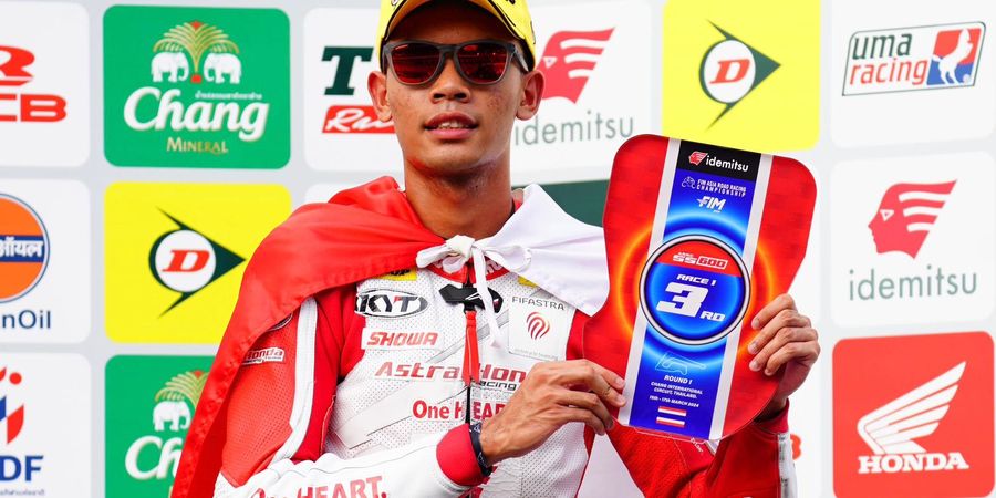 Merah Putih Berkibar 2 Kali, Astra Honda Racing Team Dulang Podium Perdana di ARRC Buriram