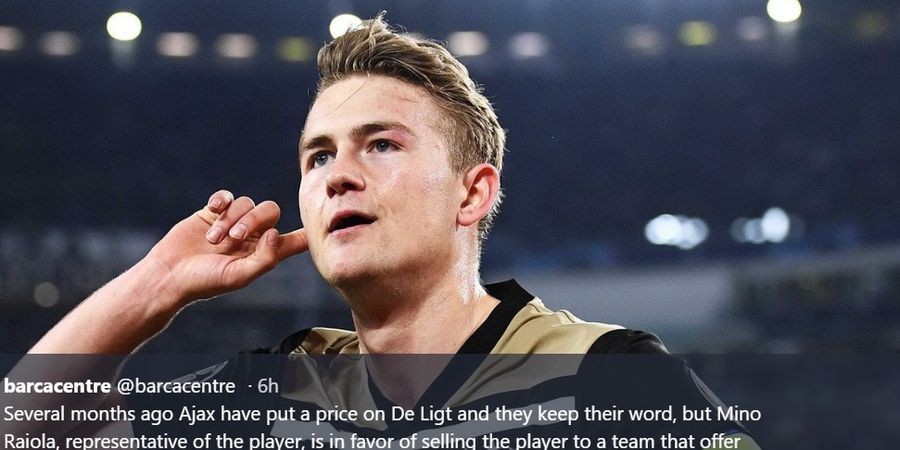 Matthijs de Ligt Inginkan Barcelona, Sang Agen Lebih Pilih Man United