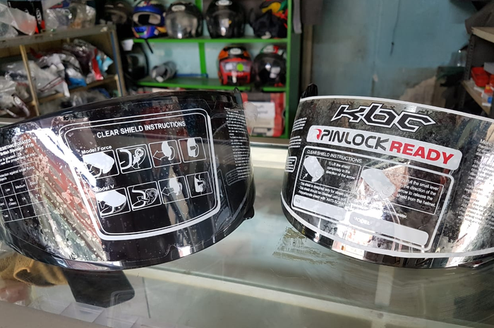 Flat visor KBC cocok buat sebagian besar helm fullface