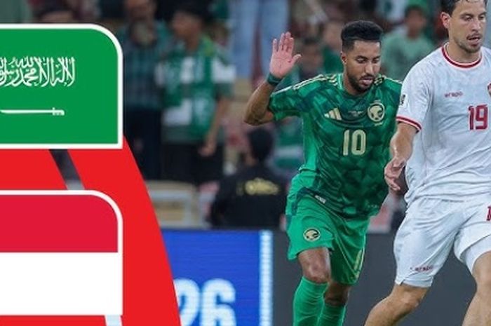 Jadwal siaran langsung Timnas Indonesia Vs Arab Saudi lanjutan Kualifikasi Piala Dunia 2026.