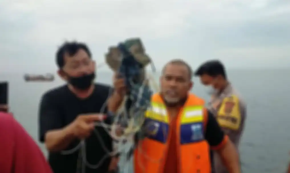 Penemuan puing diduga bangkai pesawat Sriwijaya Air yang jatuh, Sabtu (9/1/2021)