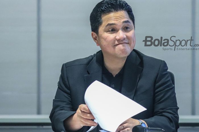 Ketua Umum PSSI, Erick Thohir, bicara status Stadion JIS untuk Piala Dunia U-17 2023.