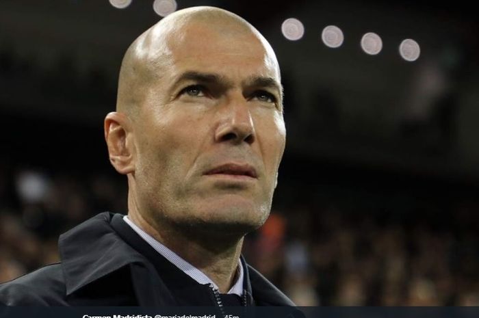 Pelatih Real Madrid, Zinedine Zidane.