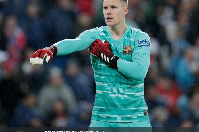 Kiper utama Barcelona, Marc-Andre ter Stegen.