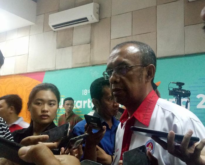 Sesmenpora, Gatot S Dewa Broto, dalam acara penandatanganan MoU di kantor Kemenpora pada Rabu (20/11/2019).