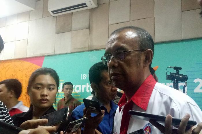 Sesmenpora, Gatot S Dewa Broto, dalam acara penandatanganan MoU di kantor Kemenpora pada Rabu (20/11/2019).