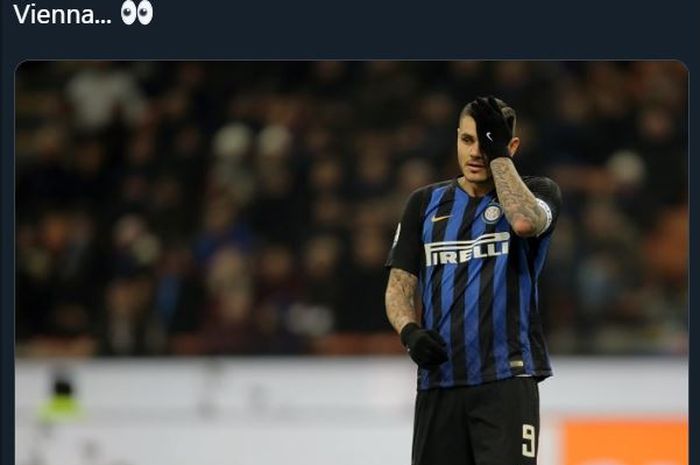 Striker Inter Milan, Mauro Icardi.