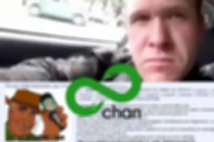 Brenton Tarrant dan post-nya di situs 8chan.
