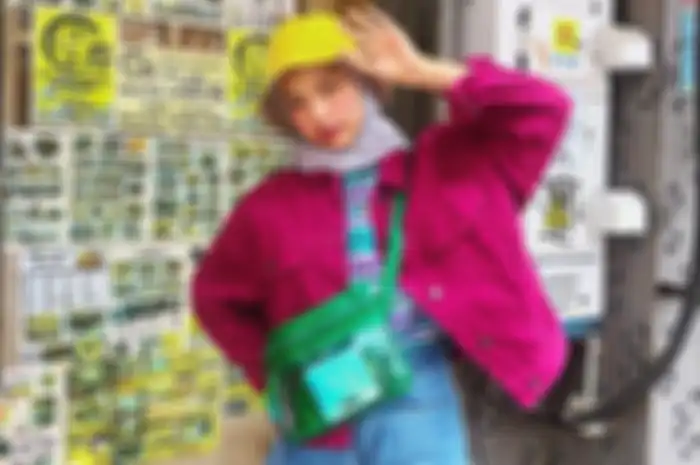 Fashion hijab pakai bucket hat