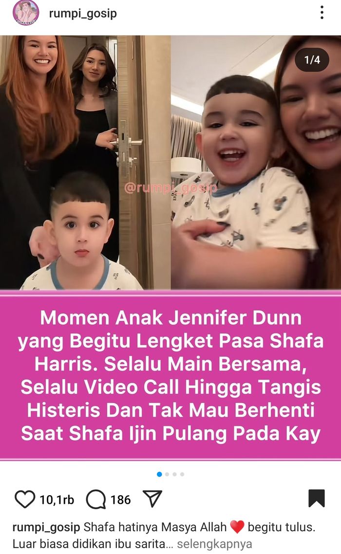 Adik sambung Shafa Harris
