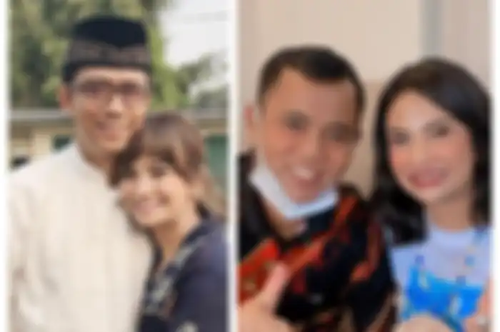 Mendiang Vanessa Angel bersama ayah kandung dan ayah mertua, Doddy Sudrajat dan Faisal.