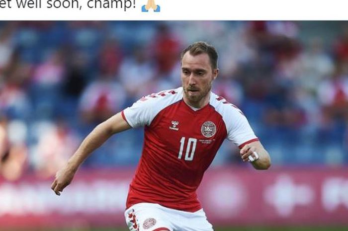 Gelandang timnas Denmark, Christian Eriksen.