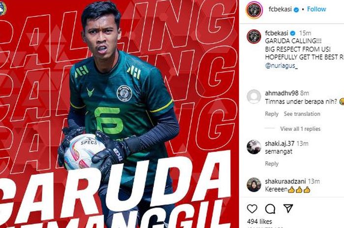 Kiper FC Bekasi City, Nuri Agus