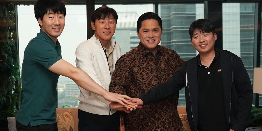 Hampir 2 Bulan Nggak Ketemu, Begini Perasaan Erick Thohir Jumpa Shin Tae-yong Lagi