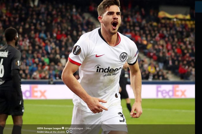 Penyerang Eintracht Frankfurt, Andre Silva.