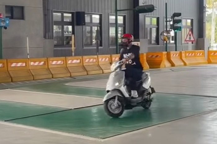 Ujian Praktik SIM motor di Taiwan