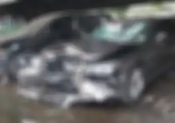 Begini Kondisi Mobil BMW Lawan Arus Tabrak Pemotor Honda Vario Sampai Tewas Di Cilandak