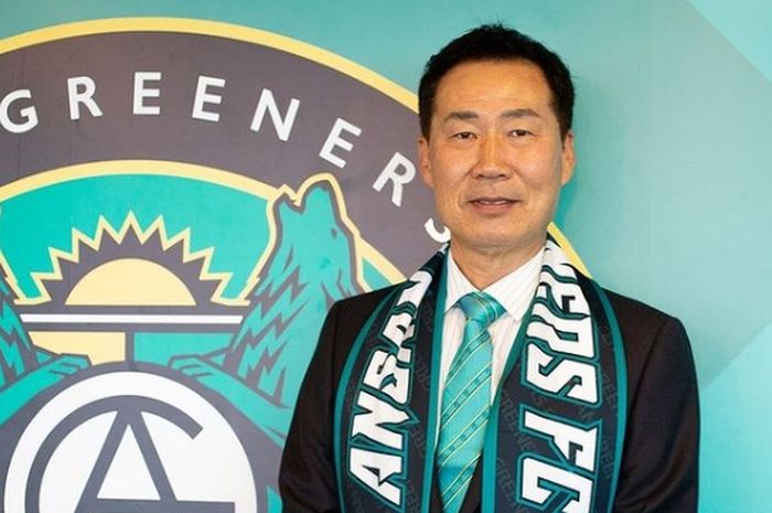 Pelatih Ansan Greeners, Cho Min-kook. Dia akan menangani Asnawi Mangkualam di musim 2022. 