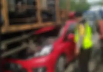 Rem Blong Penyebab Kecelakaan Fatal di Jalur Pantura, Honda Brio Ringsek Gak Berbentuk