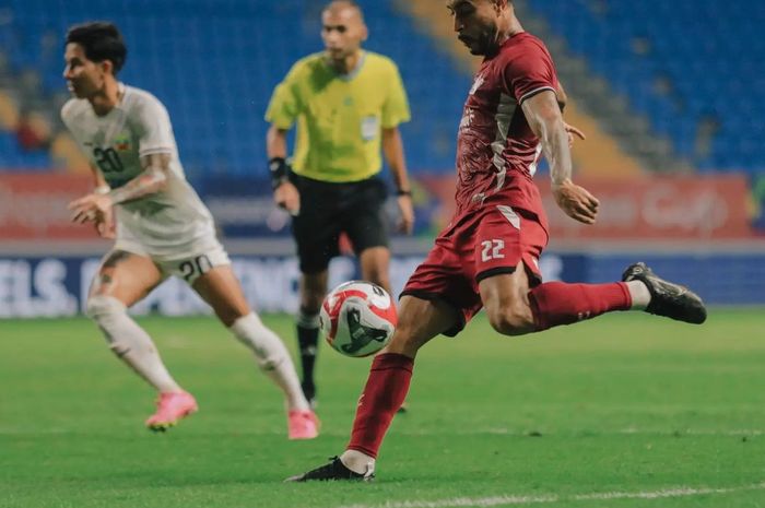 Suasana laga PSM Makassar vs Shan United di Stadion Batakan, Balikpapan, Rabu (25/9/2024) malam WIB