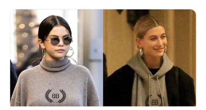 Selena Gomez dan Hailey Bieber