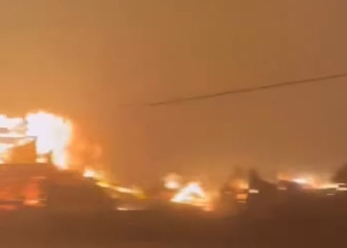 Kebakaran di Los Angeles.