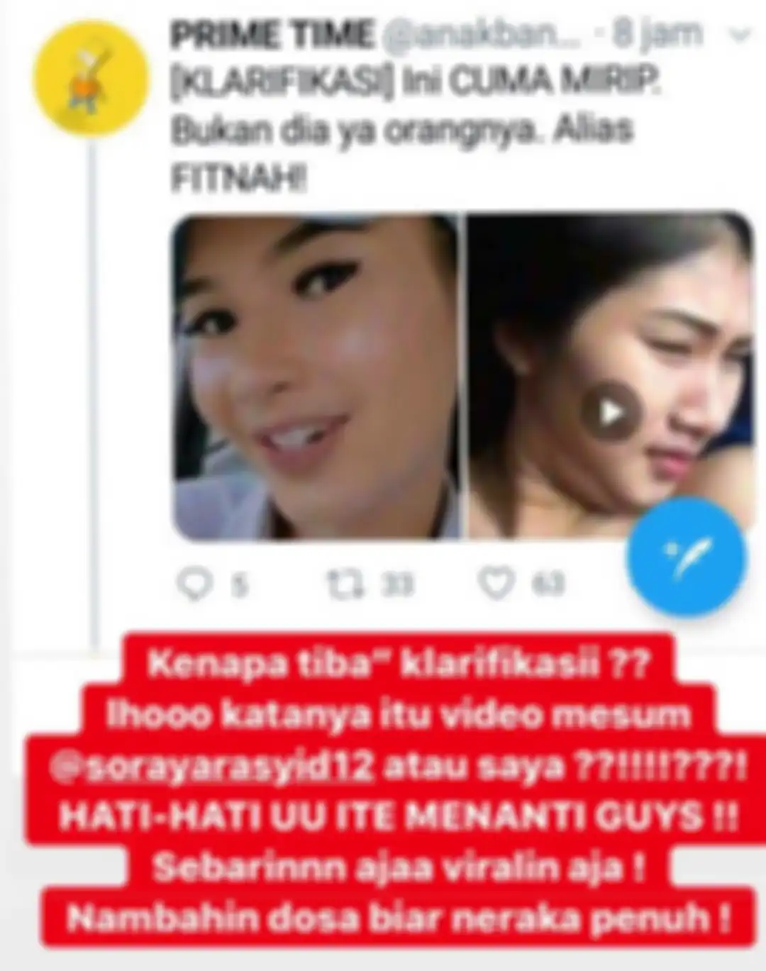 Beredar Video Mesum Sosok Perempuan Telanjang Dada yang Disebut-sebut Host Uang Kaget, Soraya Rasyid dan Angela Tee Langsung Angkat Suara: Nambahin Dosa Biar Neraka Penuh!