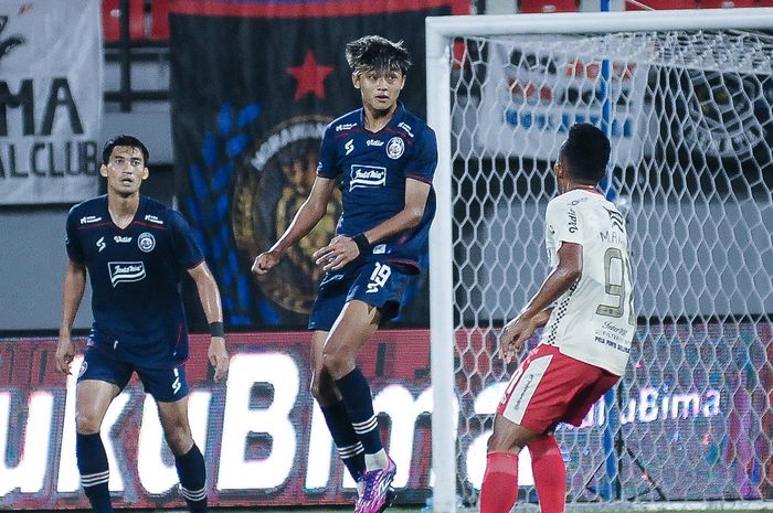 Suasana pertandingan pekan keempat Liga 1 2023-2024 antara Arema FC melawan Bali United, Jumat (21/7/2023).