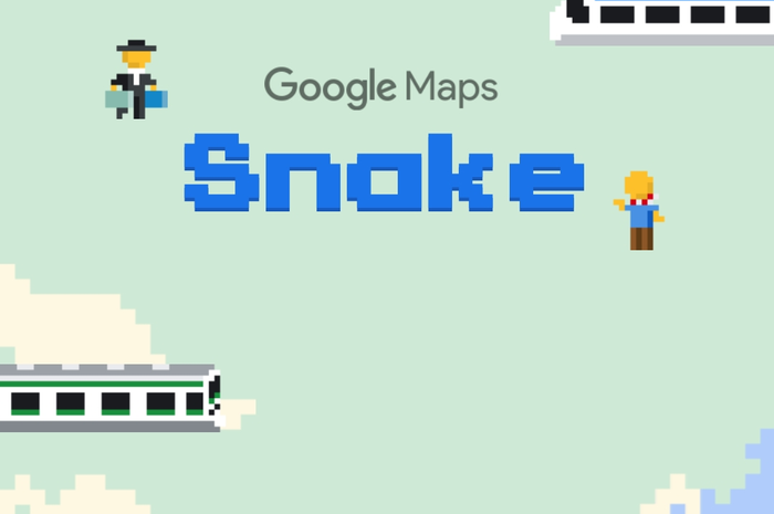 Permainan Snake di Google Maps