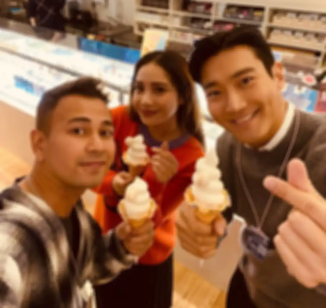 Siwon mentraktir Raffi Ahmad dan Nagita Slavina