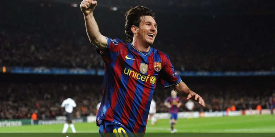 VIDEO - Senyum Lebar Lionel Messi Saat Cetak Quattrick ke Gawang Arsenal