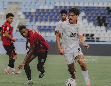 Tim Geypens melakukan debut saat timnas Indonesia Vs Timor Leste di Chonburi Stadium, Thailand, pada Jumat (31/7/2026).