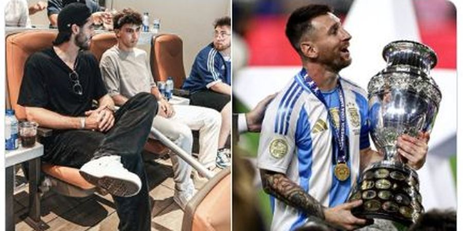 Usai Bikin Cristiano Ronaldo Tutup Karier di Euro Tanpa Prestasi, Joao Felix Terciduk Nonton Langsung Lionel Messi Angkat Trofi Copa America 2024 di Stadion