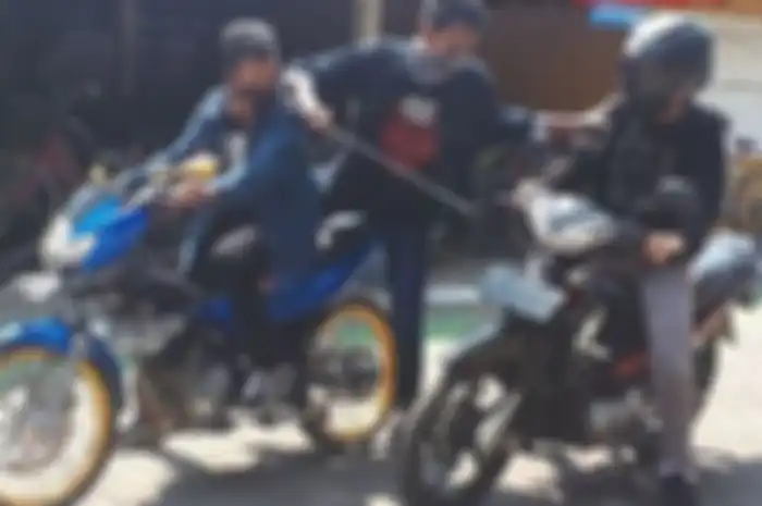 Ilustrasi begal motor.