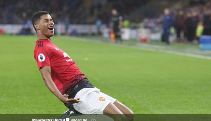 Penyerang muda Manchester United, Marcus Rashford.