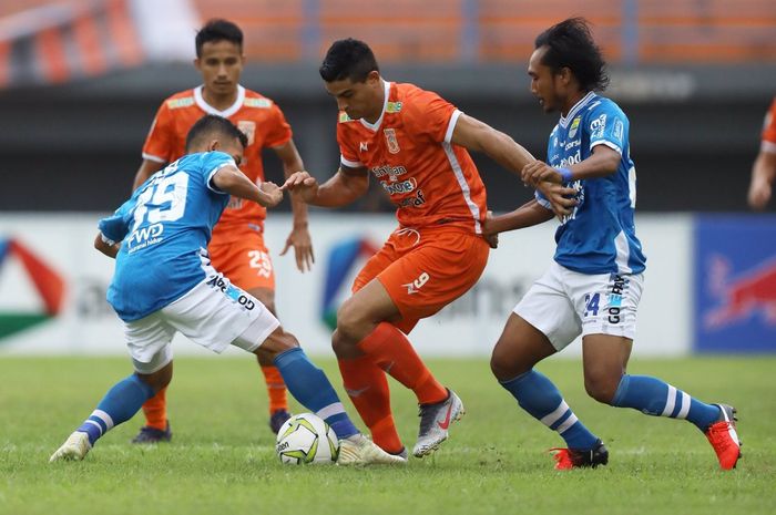 Pertandingan 8 besar Piala Indonesia 2018 antara Borneo FC kontra Persib Bandung di Stadion Segiri, Samarinda, Rabu (24/4/2019).